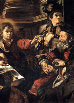 Christ and the doctors by Giovanni Serodine Christ and the doctors by Giovanni Serodine