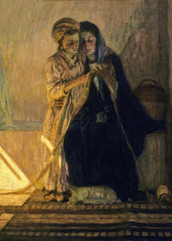 Christ and His Mother Studying the Scriptures by Henry Ossawa Tanner Christ and His Mother Studying the Scriptures by Henry Ossawa Tanner