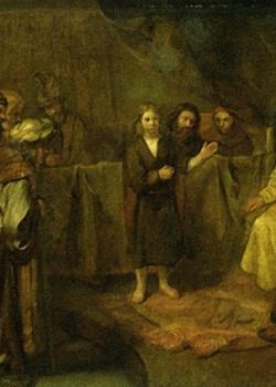 The Twelve Year Old Jesus in front of the Scribes by Rembrandt The Twelve Year Old Jesus in front of the Scribes by Rembrandt