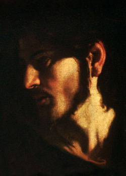Jesus (detail) by Caravaggio Jesus (detail) by Caravaggio