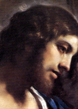 Jesus (detail) by Guercino Jesus (detail) by Guercino