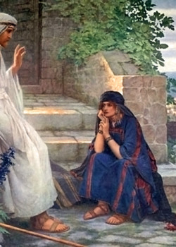 Christ at Bethany by Herbert Schmalz Christ at Bethany by Herbert Schmalz