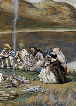 Christ Eating with his Disciples by James Tissot Christ Eating with his Disciples by James Tissot