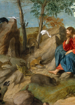 Christ in the Wilderness by Moretto da Brescia Christ in the Wilderness by Moretto da Brescia