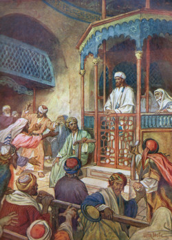 Jesus Preaches In The Synagogue by William Hole Jesus Preaches In The Synagogue by William Hole