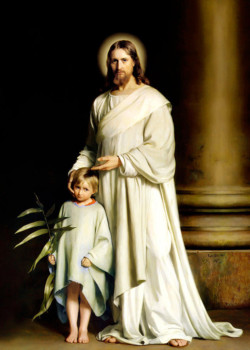 Christ and the young child by Carl Bloch Christ and the young child by Carl Bloch