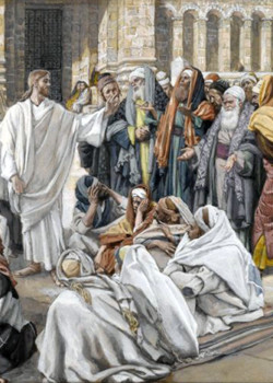 Pharisees Question Jesus by James Tissot Pharisees Question Jesus by James Tissot