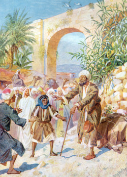 Jesus Heals The Blind Beggar by William Hole Jesus Heals The Blind Beggar by William Hole