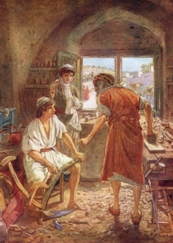 Jesus Mary And Joseph In Nazareth by William Hole Jesus Mary And Joseph In Nazareth by William Hole