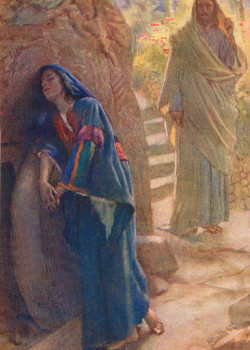 Mary Magadalene and Risen Christ by Harold Copping Mary Magadalene and Risen Christ by Harold Copping