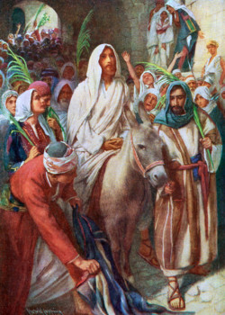 Riding Into Jerusalem by Harold Copping Riding Into Jerusalem by Harold Copping