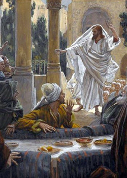 Christ Reproving the Pharisees by James Tissot Christ Reproving the Pharisees by James Tissot