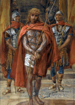 Jesus Leaves The Praetorium by James Tissot Jesus Leaves The Praetorium by James Tissot
