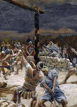 Raising Of The Cross by James Tissot Raising Of The Cross by James Tissot