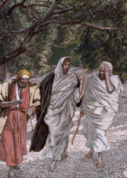 The Disciples on the Road to Emmaus by James Tissot The Disciples on the Road to Emmaus by James Tissot