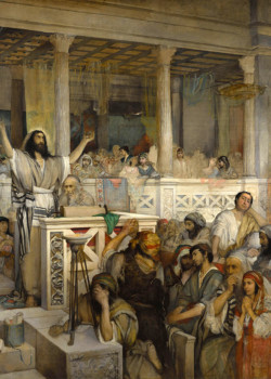 Christ Preaching at Capernaum by Maurycy Gottlieb Christ Preaching at Capernaum by Maurycy Gottlieb