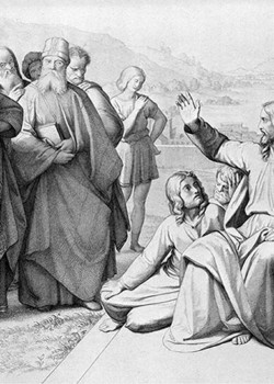 Jesus with the Pharisees by Friedrich August Ludy Jesus with the Pharisees by Friedrich August Ludy