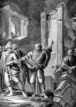 Jesus upbraideth the Scribes and Pharisees by Gerard Hoet Jesus upbraideth the Scribes and Pharisees by Gerard Hoet