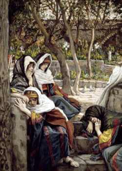 Jesus, Mary Magdalene and Martha at Bethany by James Tissot Jesus, Mary Magdalene and Martha at Bethany by James Tissot