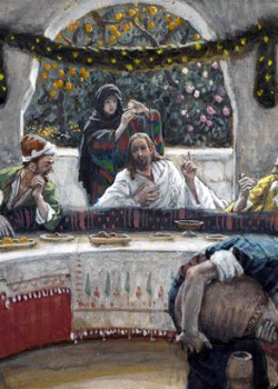 The Meal in the House of the Pharisee by James Tissot The Meal in the House of the Pharisee by James Tissot