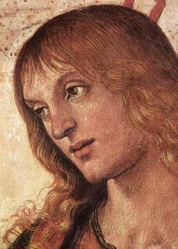 Christ (detail) by Pietro Perugino Christ (detail) by Pietro Perugino