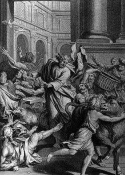 Jesus drives the buyers and sellers out of the temple by Gerard Hoet Jesus drives the buyers and sellers out of the temple by Gerard Hoet