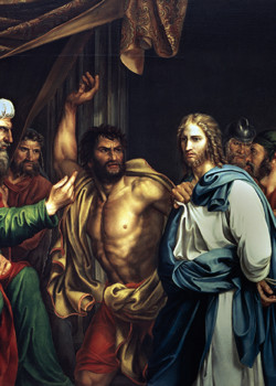 Jesus en casa de Anas by Jose de Madrazo y Agudo Jesus en casa de Anas by Jose de Madrazo y Agudo