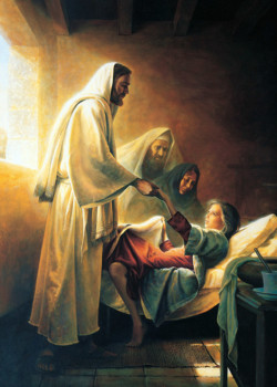 Jesus Blessing Jairus’s Daughter by Greg Olsen Jesus Blessing Jairus’s Daughter by Greg Olsen