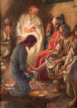 Washing The Apostles Feet by Harold Copping Washing The Apostles Feet by Harold Copping