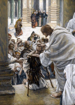 He Heals the Lame by James Tissot He Heals the Lame by James Tissot