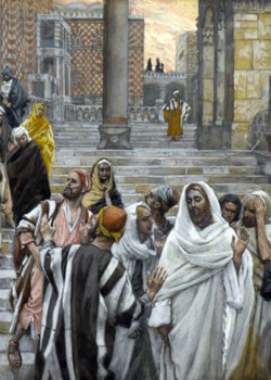 The Disciples Admire the Buildings of the Temple by James Tissot The Disciples Admire the Buildings of the Temple by James Tissot