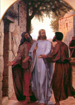 Jesus and the Disciples at Emmaus by Christen Dalsgaard Jesus and the Disciples at Emmaus by Christen Dalsgaard