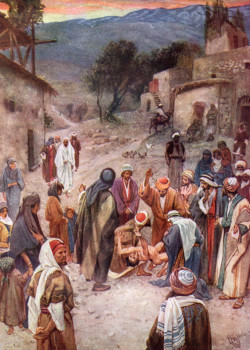 Jesus Heals A Lunatic by William Hole Jesus Heals A Lunatic by William Hole