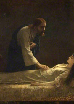 The Raising of Jairus' Daughter by Edwin Longsden Long The Raising of Jairus' Daughter by Edwin Longsden Long