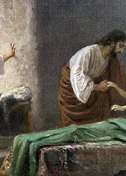 Resurrection of Jairus' daughter by Robert Leinweber Resurrection of Jairus' daughter by Robert Leinweber