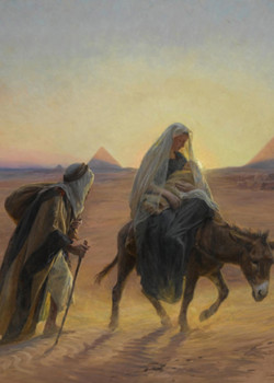 The Flight into Egypt by Eugène Girardet The Flight into Egypt by Eugène Girardet
