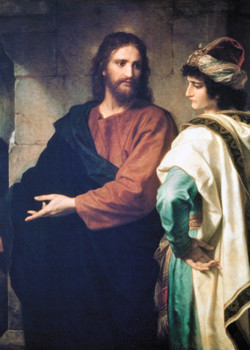 Christ and the Rich Young Ruler by Heinrich Hofmann Christ and the Rich Young Ruler by Heinrich Hofmann