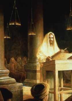 Jesus in the Synagogue by Greg Olsen Jesus in the Synagogue by Greg Olsen