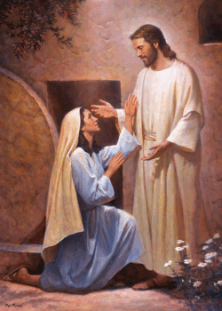 Mary Magdalene with Jesus by Del Parson Mary Magdalene with Jesus by Del Parson