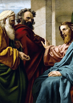 Christ and the pharisees by Ernst Zimmerman Christ and the pharisees by Ernst Zimmerman