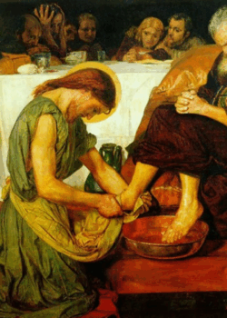 Washing Peter`s Feet by Ford Madox Brown Washing Peter`s Feet by Ford Madox Brown