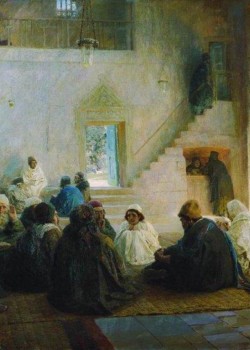 Among the Teachers by Wassilij Dimitriewitsch Polenow Among the Teachers by Wassilij Dimitriewitsch Polenow