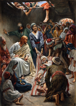 Jesus Heals the Paralytic by Harold Copping Jesus Heals the Paralytic by Harold Copping