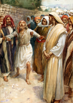 The Healing of Blind Bartimaeus by Harold Copping The Healing of Blind Bartimaeus by Harold Copping