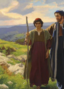 Young Jesus with Joseph by Michael Malm Young Jesus with Joseph by Michael Malm