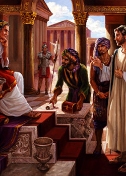 Jesus Meets Tiberius by Slawa Radziszewska Jesus Meets Tiberius by Slawa Radziszewska