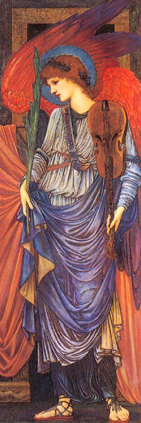 A Musical Angel by Sir Edward Coley Burne Jones
