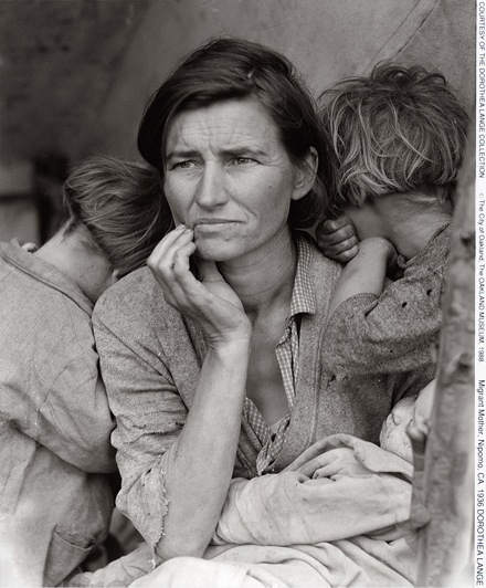 Migrant mother by Dorothea Lange