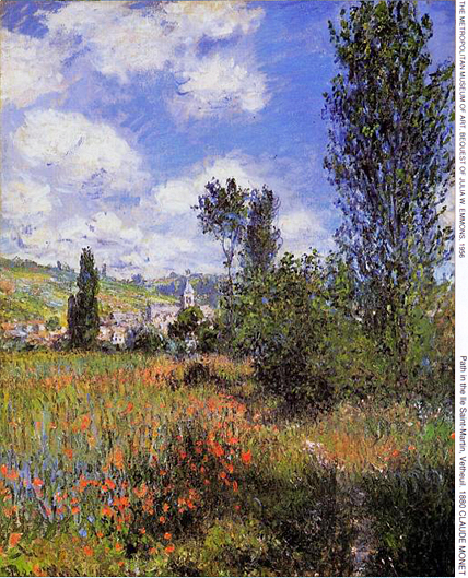 Path in the Ile Saint-Martin, Vetheuil by Claude Monet