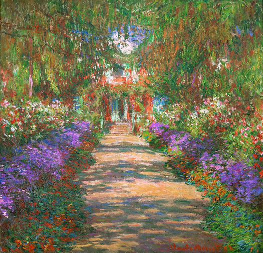 Path in Monet's Garden at Giverny by Claude Monet